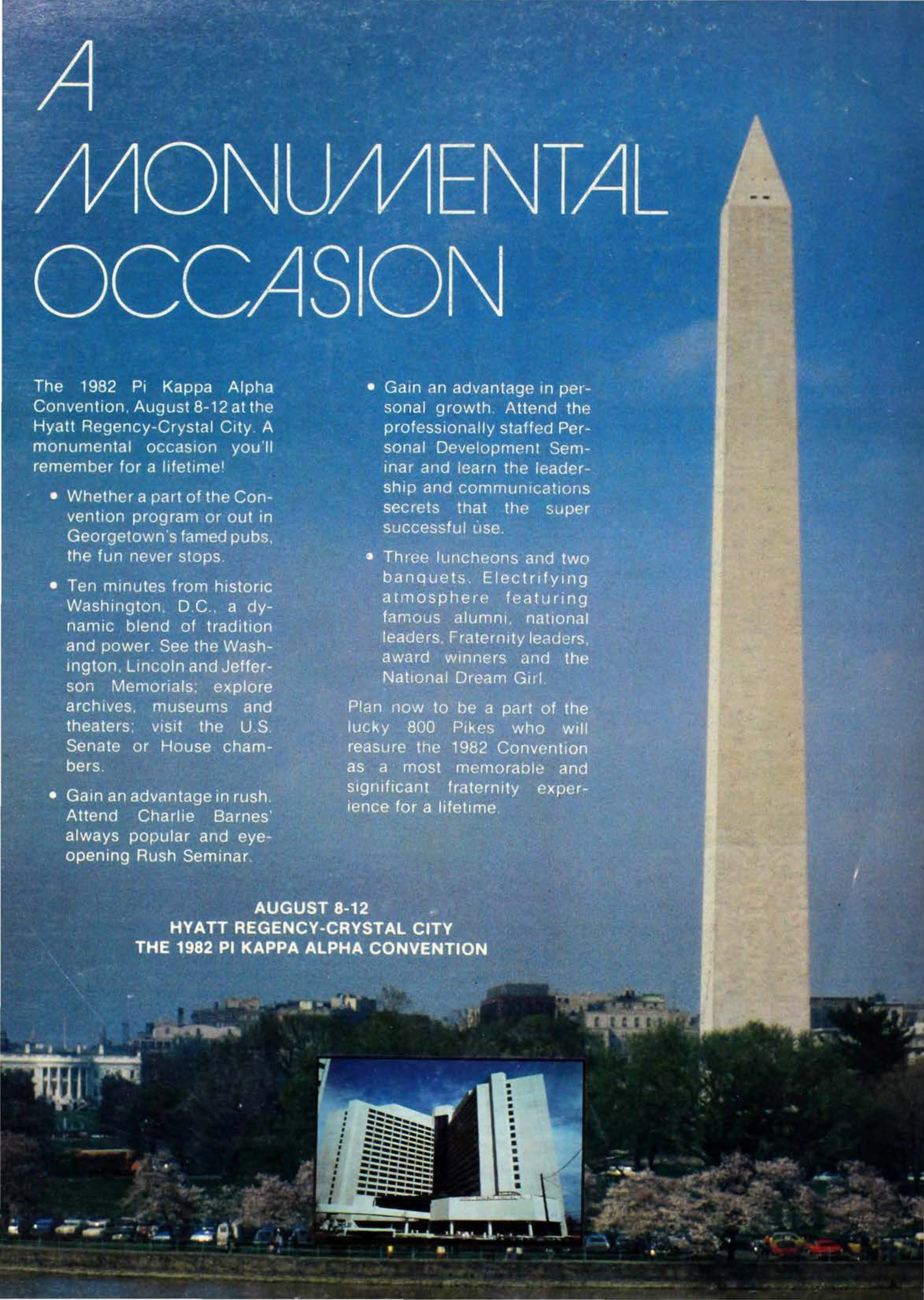 A Monumental Occasion, March 1982